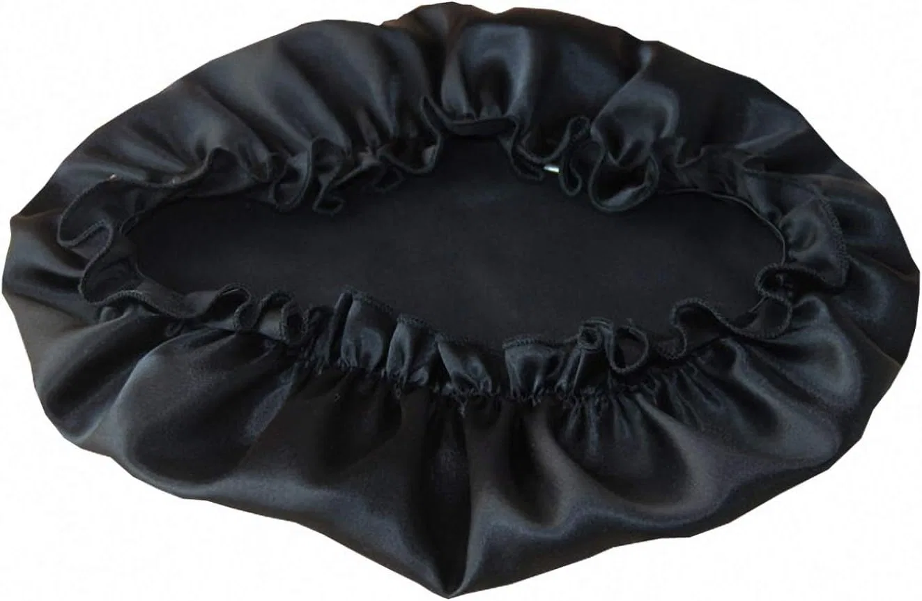 Шапочка для душа из 100% шелка Mulberry, Ulalaza, One Size, 02BLK — фото 2