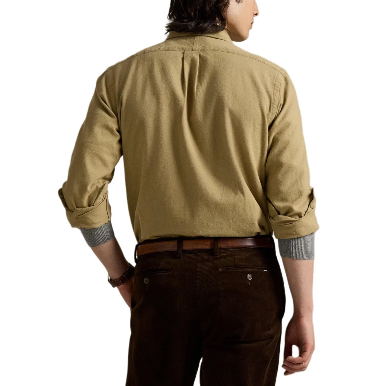 Рубашка классическая мужская Polo Ralph Lauren, Khaki — фото 3