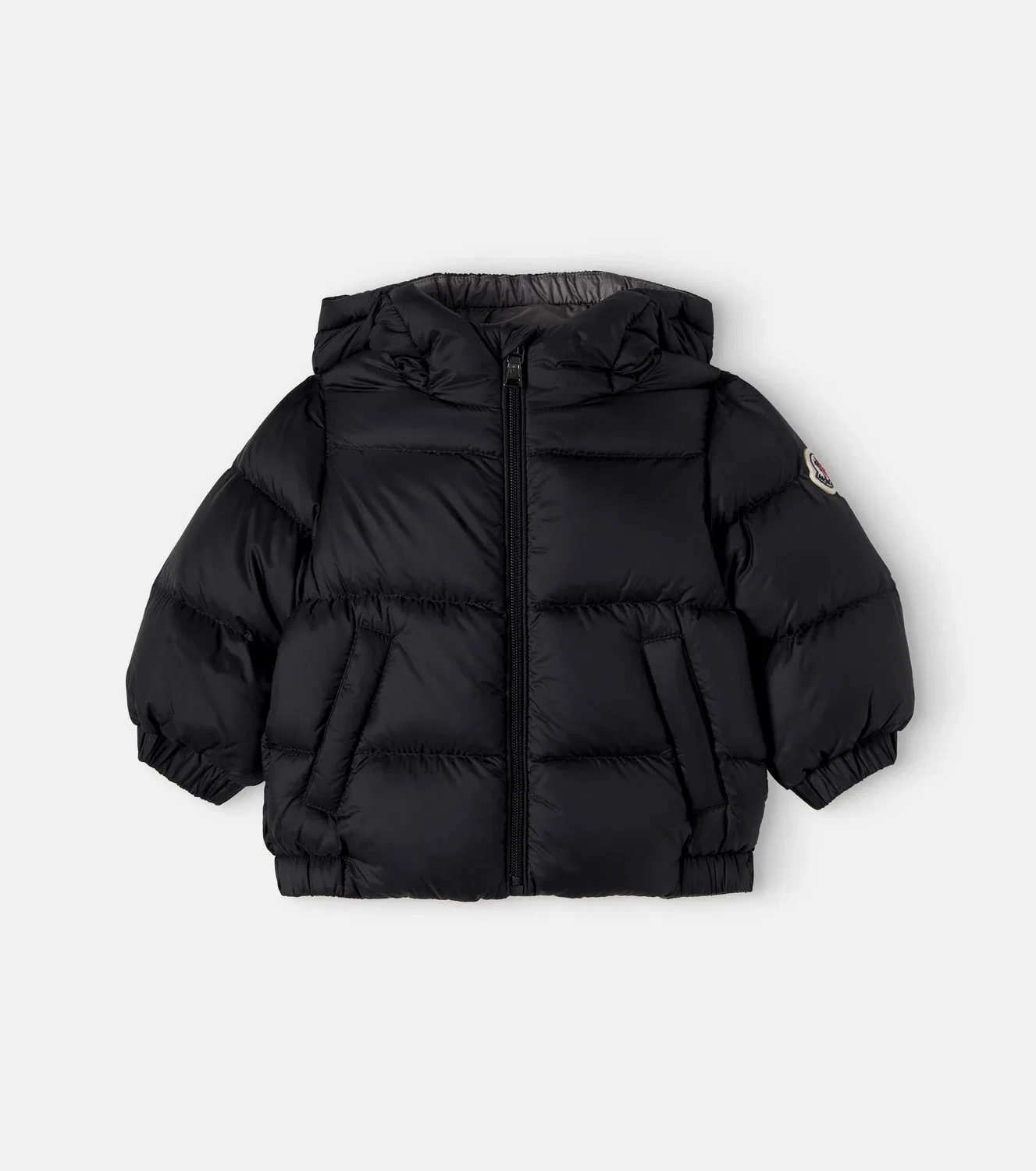 Детская легкая куртка с капюшоном Moncler Enfant, черный