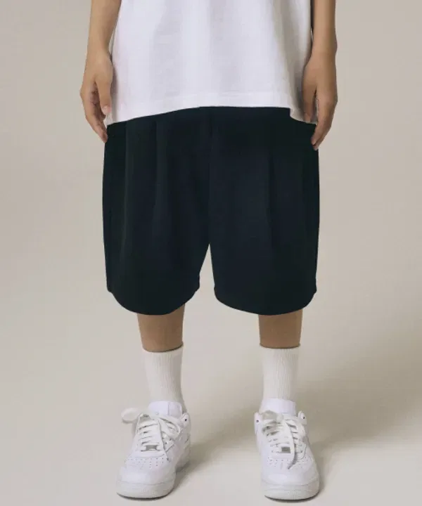 Шорты с одним защипом, сетчатые, Giant Fit, Takeeasy Kids, черный — фото 2