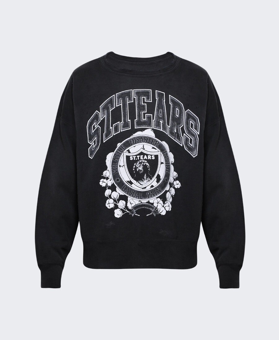 

Свитшот Saint Michael x Denim Tears, черный