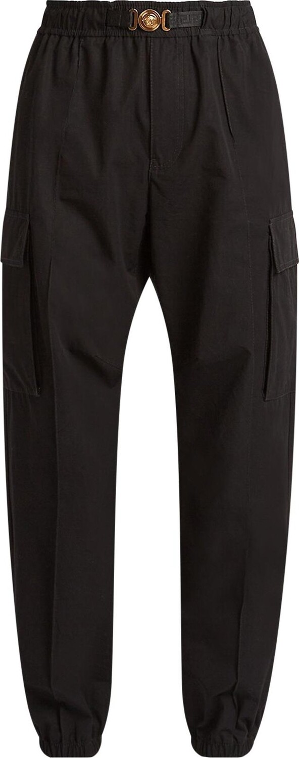 

Брюки Versace Poplin Pants 'Black', черный