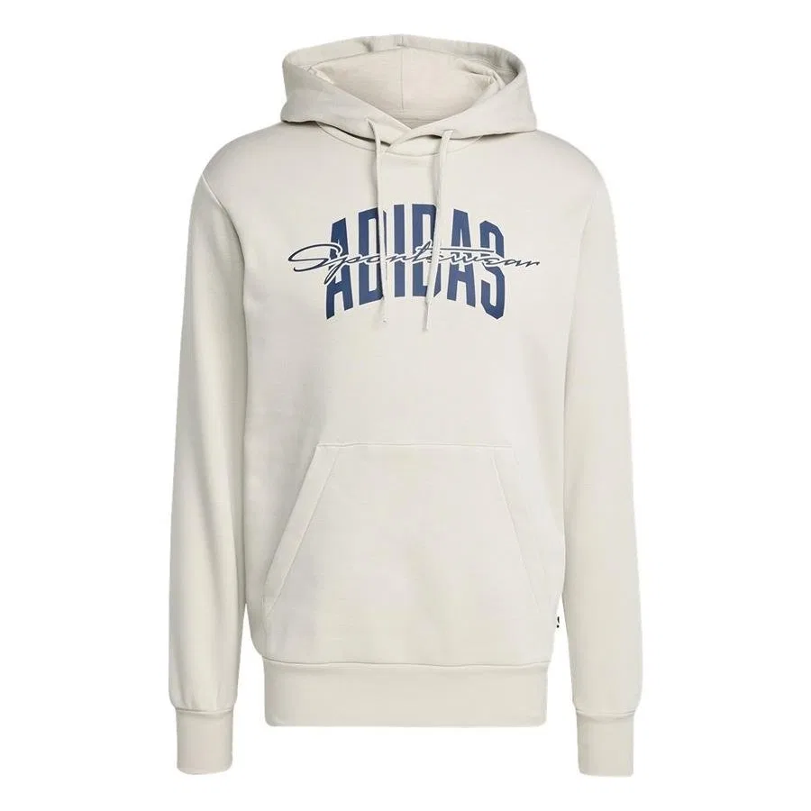 Свитшот мужской с капюшоном Collegiate Script Graphic M COLLEGIATE HD adidas, Бежевый