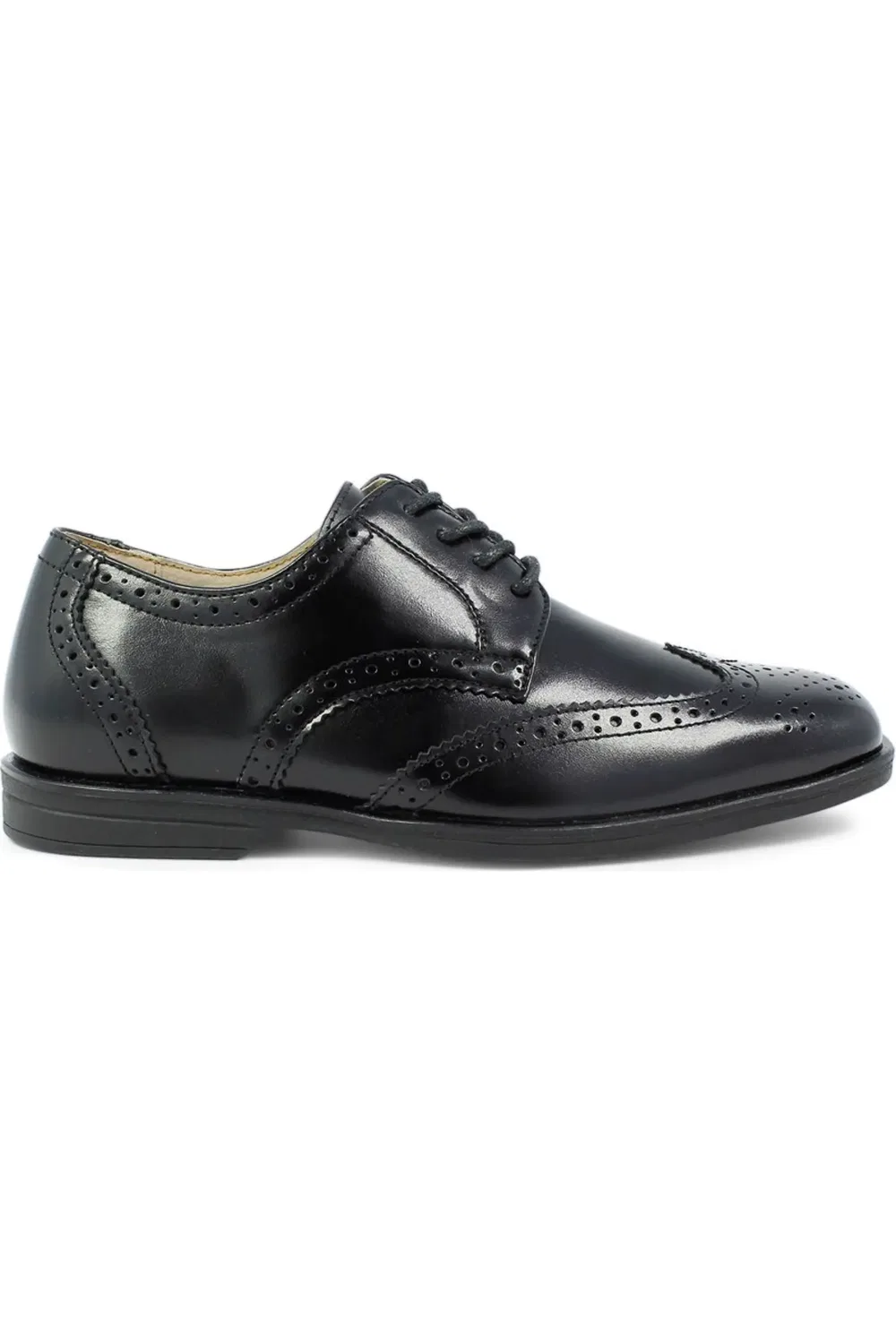 Детские туфли оксфорды с перфорацией Reveal Florsheim, Black Leather — фото 3
