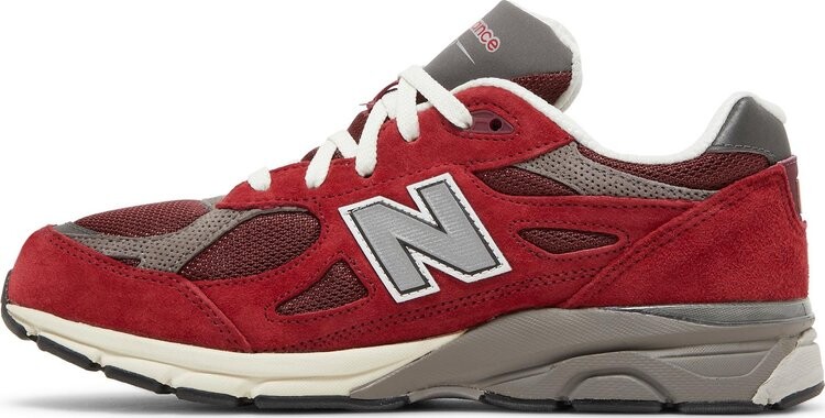 Кроссовки New Balance Teddy Santis x 990v3 Big Kid 'Scarlet Marblehead', красный — фото 4