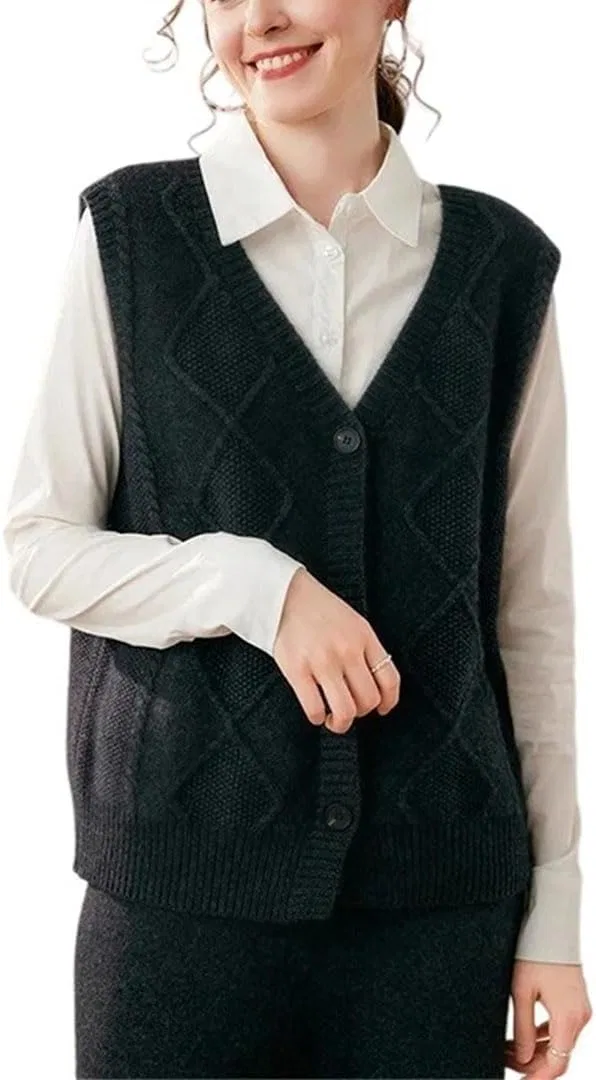 Женский жилет без рукавов Twist Flower, Middle Gray Vest