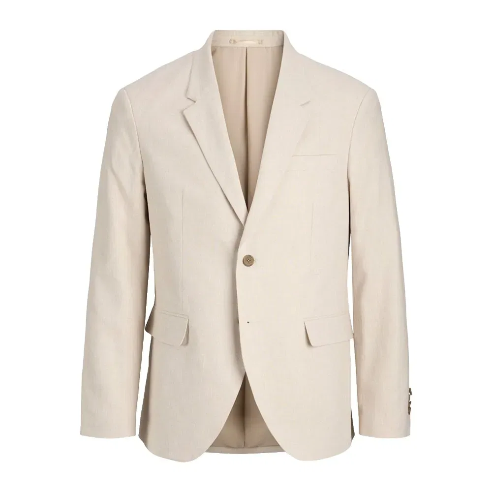 Блейзер льняной Martin Summer Linen Blend Jack & Jones, бежевый