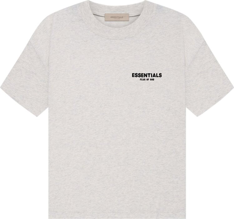 Футболка Fear of God Essentials Tee 'Light Oatmeal', серый — фото 2