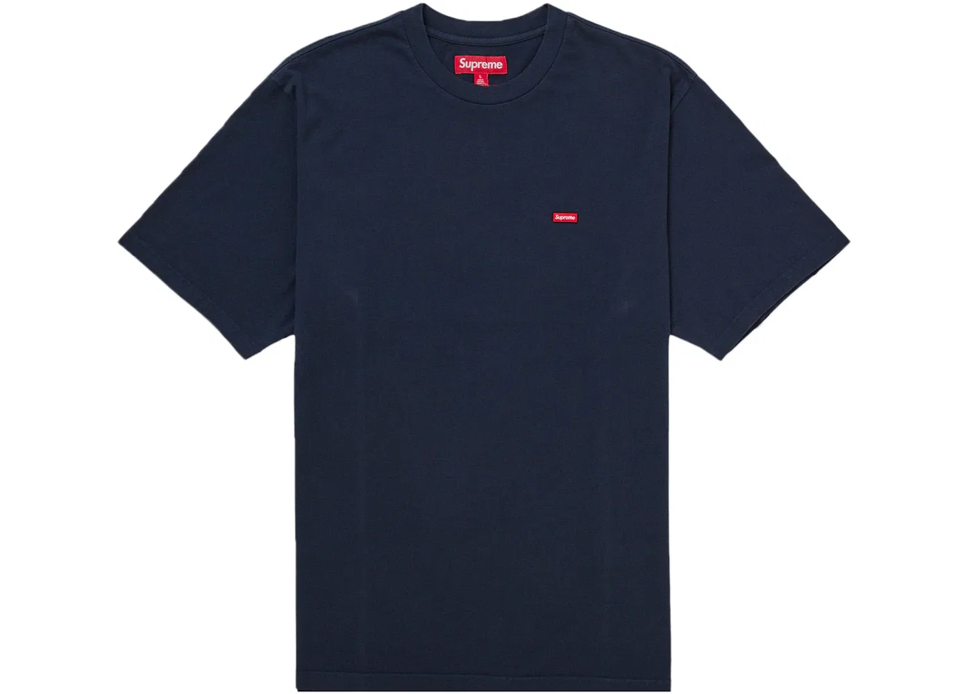 Мужская футболка с принтом Small Box Tee Supreme, темно-синий