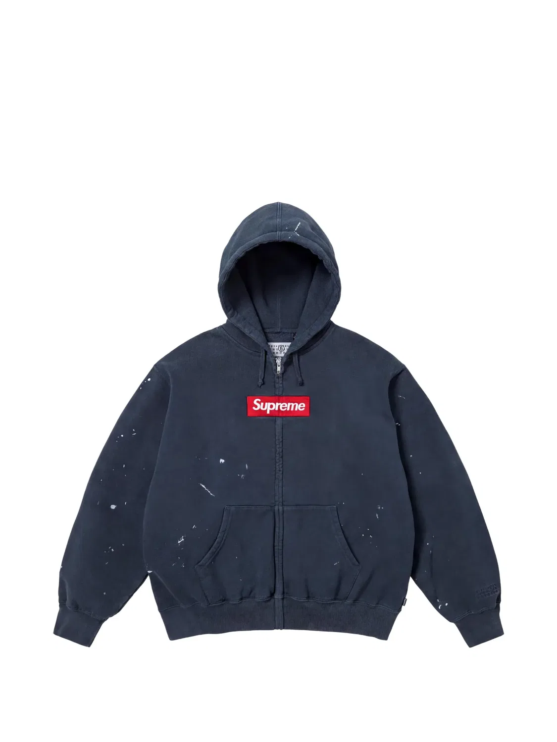 Худи с эффектом разбрызганной краски из коллаборации с MM& Supreme, синий