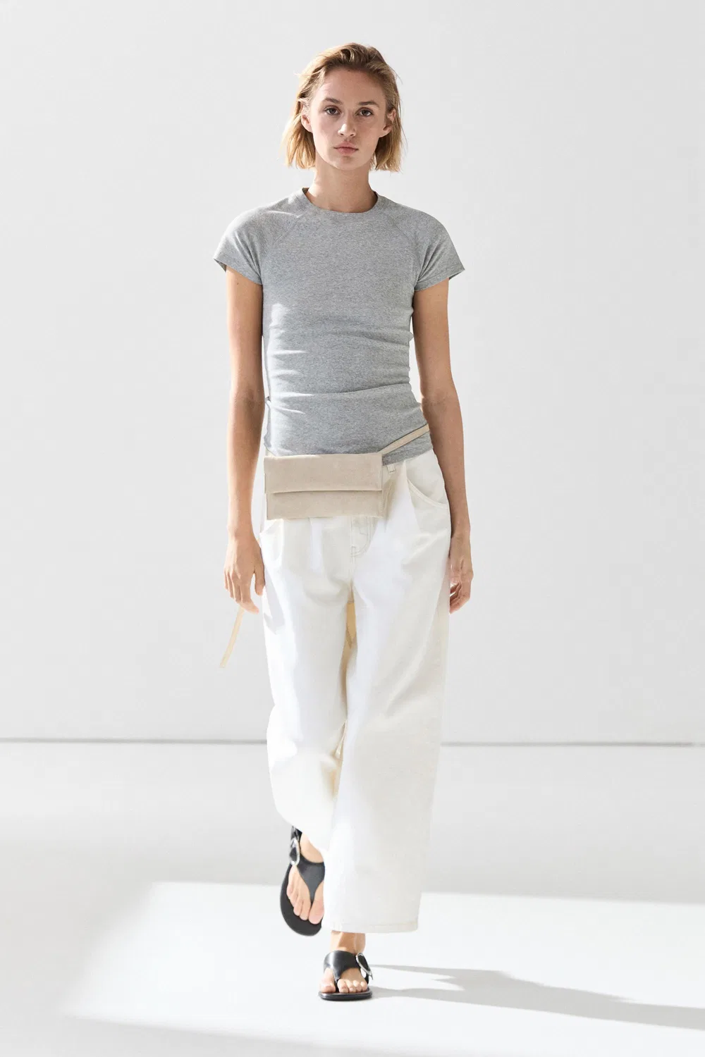 Футболка Massimo Dutt Short Sleeve Raglan, серый — фото 3