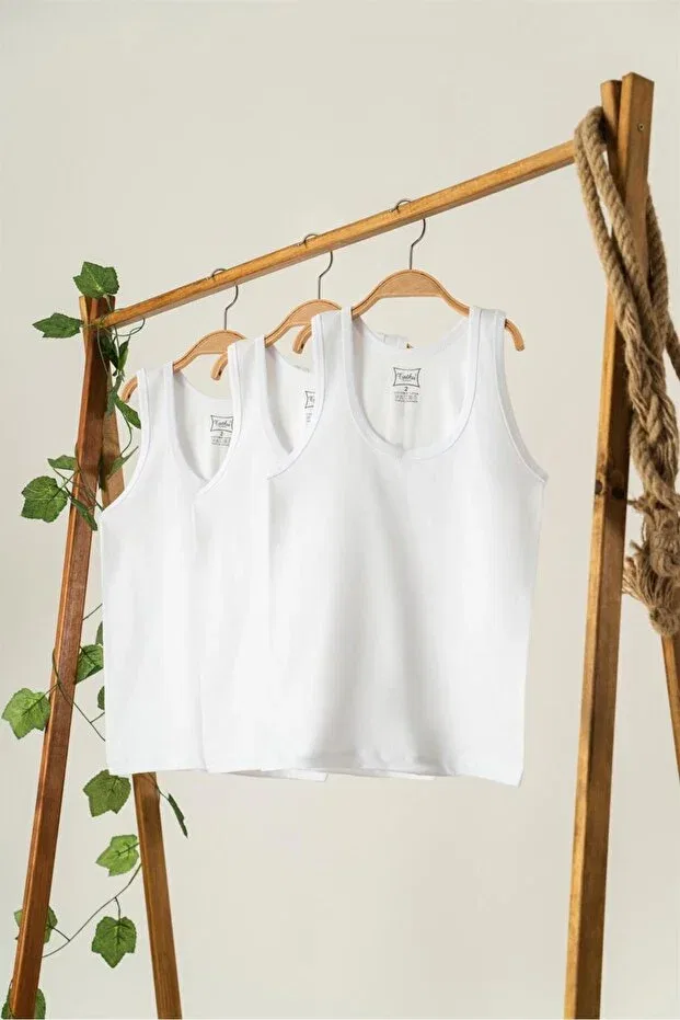 Детская майка на бретелях для мальчиков Tutku, White