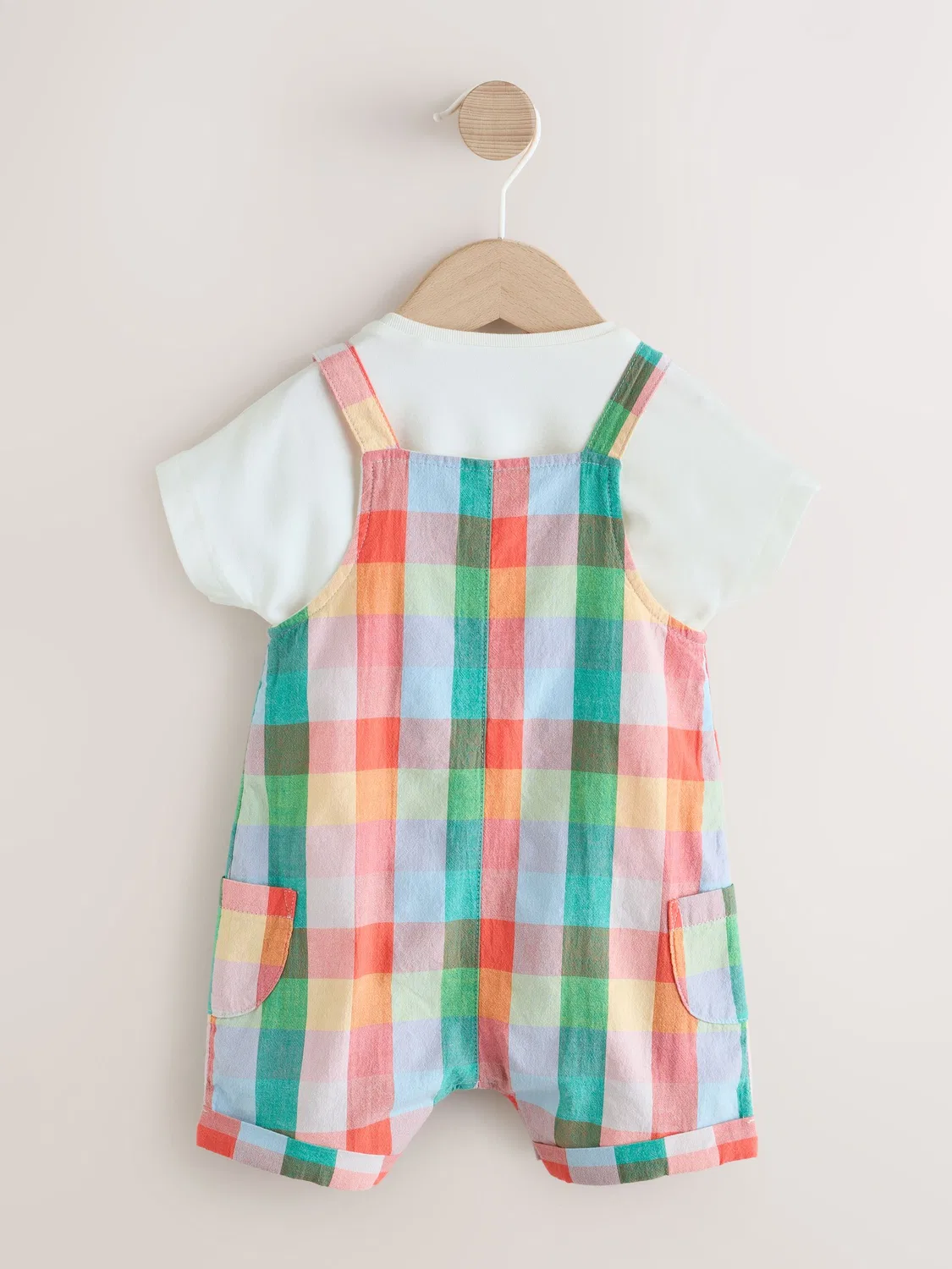 Комбинезон и боди, клетка, Bright Multi Colour Check Next — фото 3
