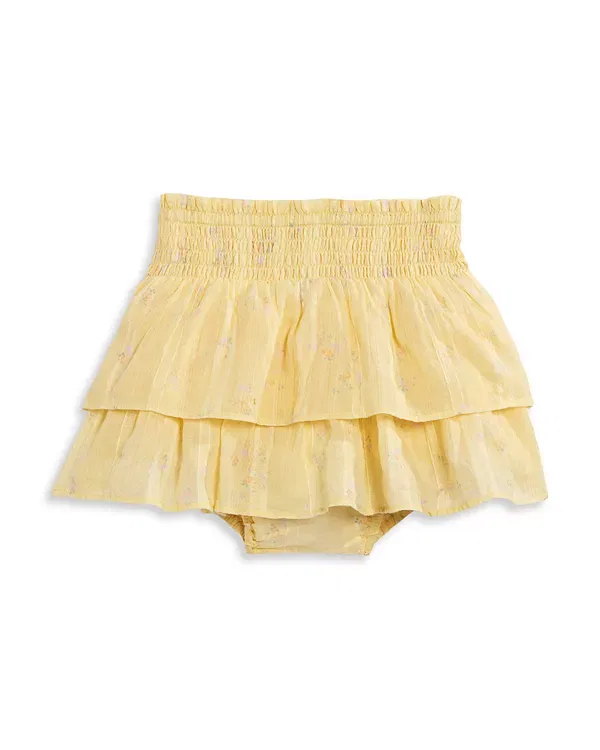 Детские шорты для девочек с принтом Elizaveta Bloomers LoveShackFancy, Lemon Haze
