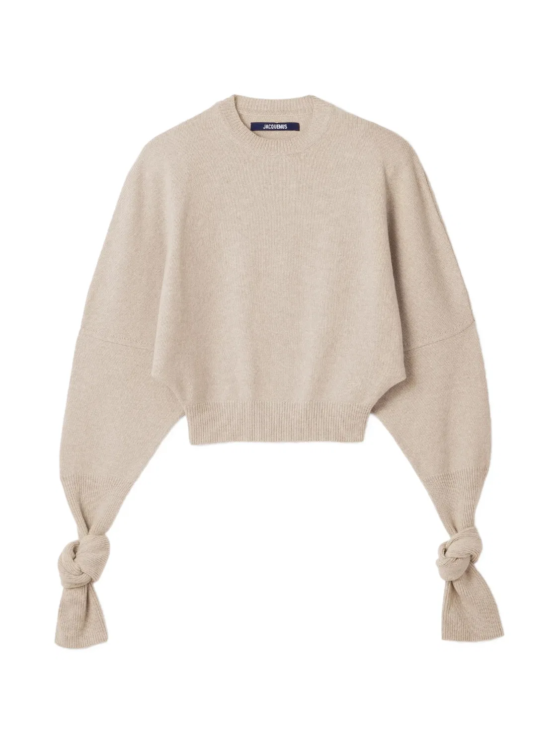 Свитер Fiocco нейтральных оттенков Jacquemus, нейтральные