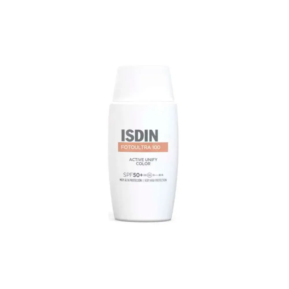 Солнцезащитный крем для лица Active Unify Color SPF+ 50 мл Isdin, прозрачный — фото 2