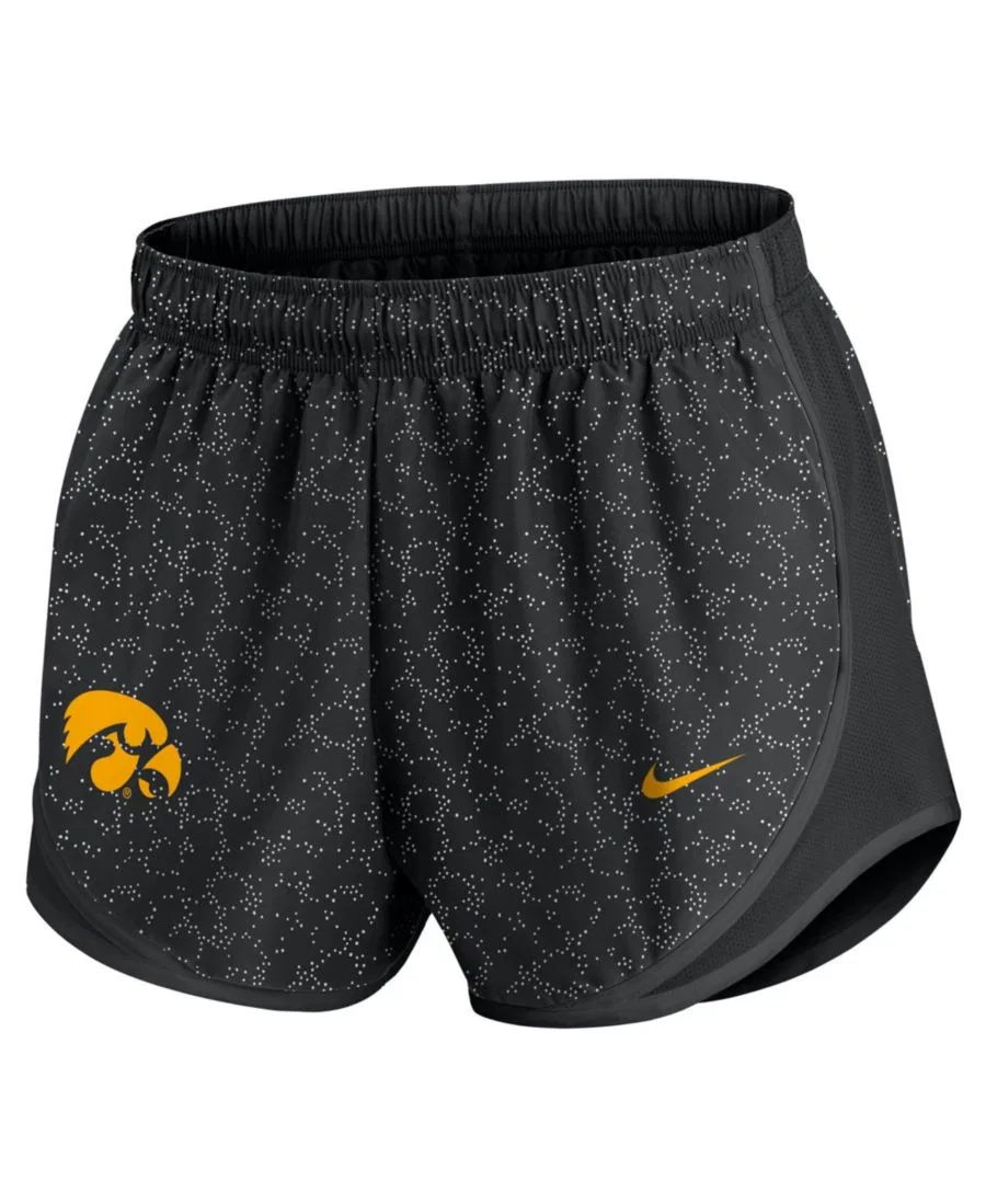 Женские черные шорты Iowa Hawkeyes Tempo Pattern Dri-FIT Nike, Black — фото 4