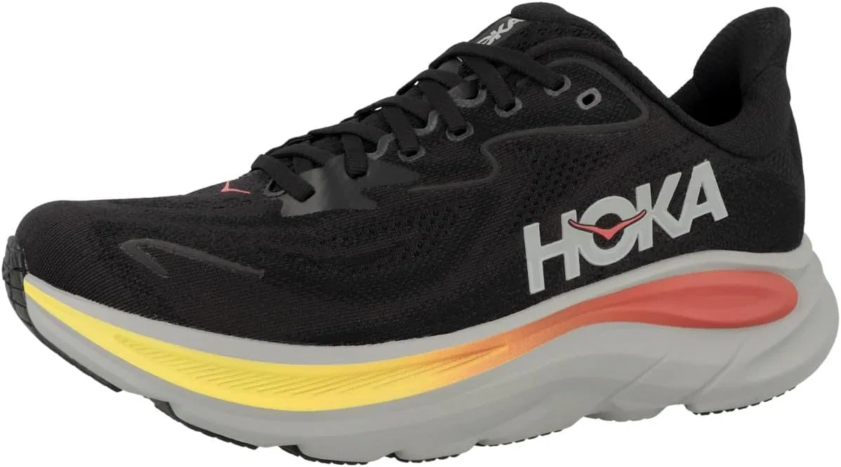 Мужские беговые кроссовки HOKA Clifton 10 Wide, Black — фото 4