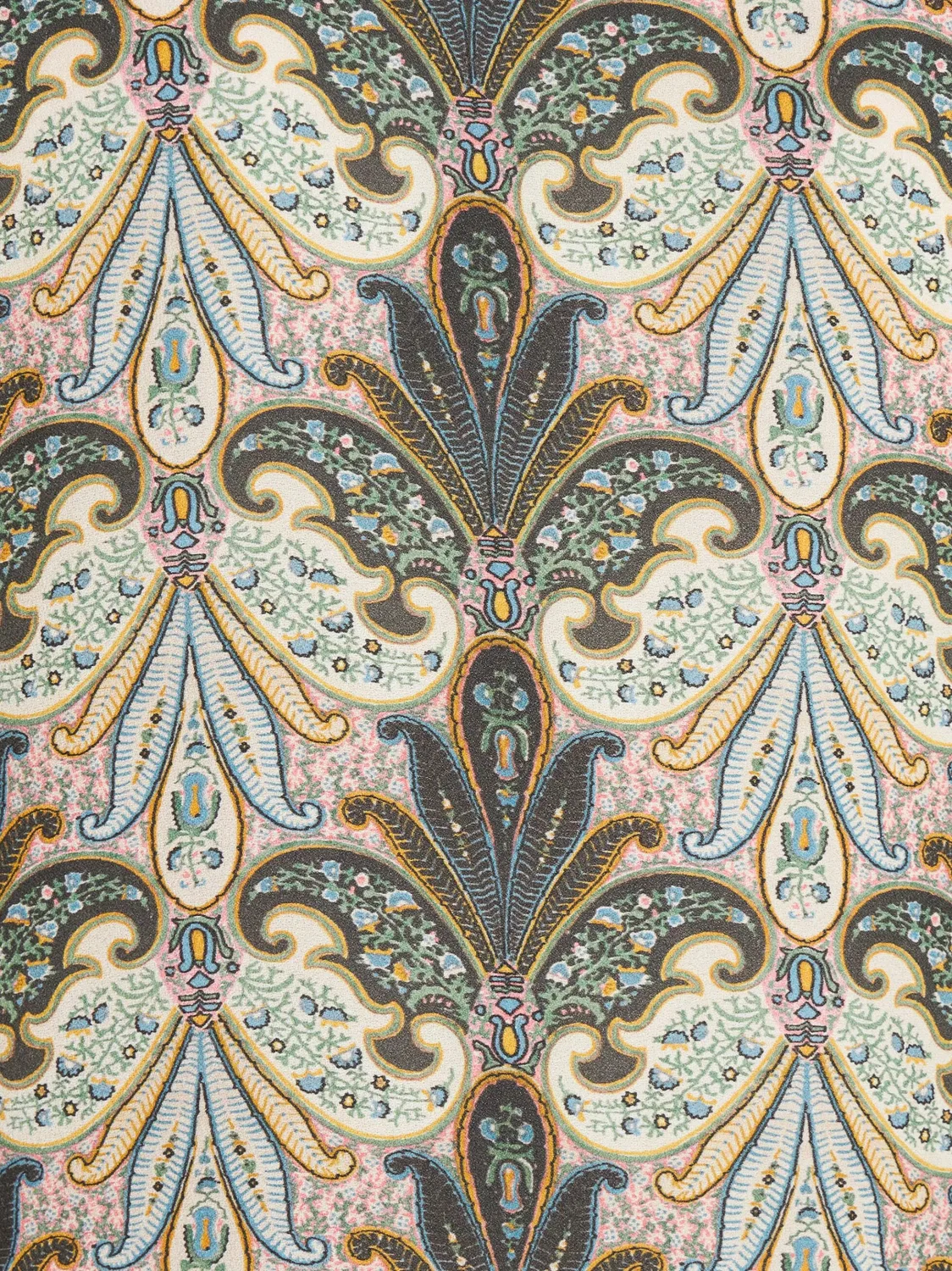 Блузка с печатью «Пейсли» и передним завязками ETRO, нейтральные — фото 2