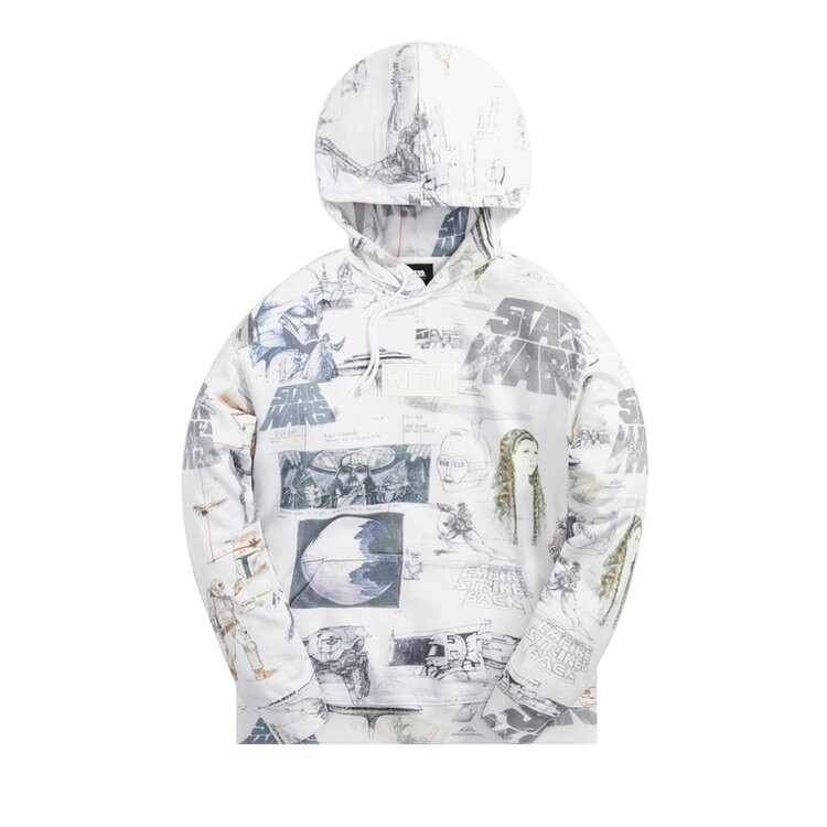 

Худи Kith For Star Wars Sketches Hoodie 'White', белый