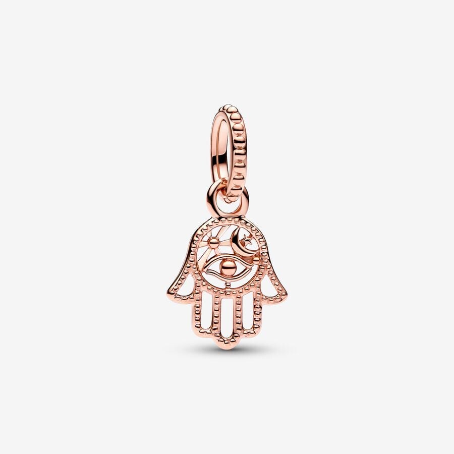 

Шарм-подвеска Pandora Protective Hamsa Hand, розовое золото