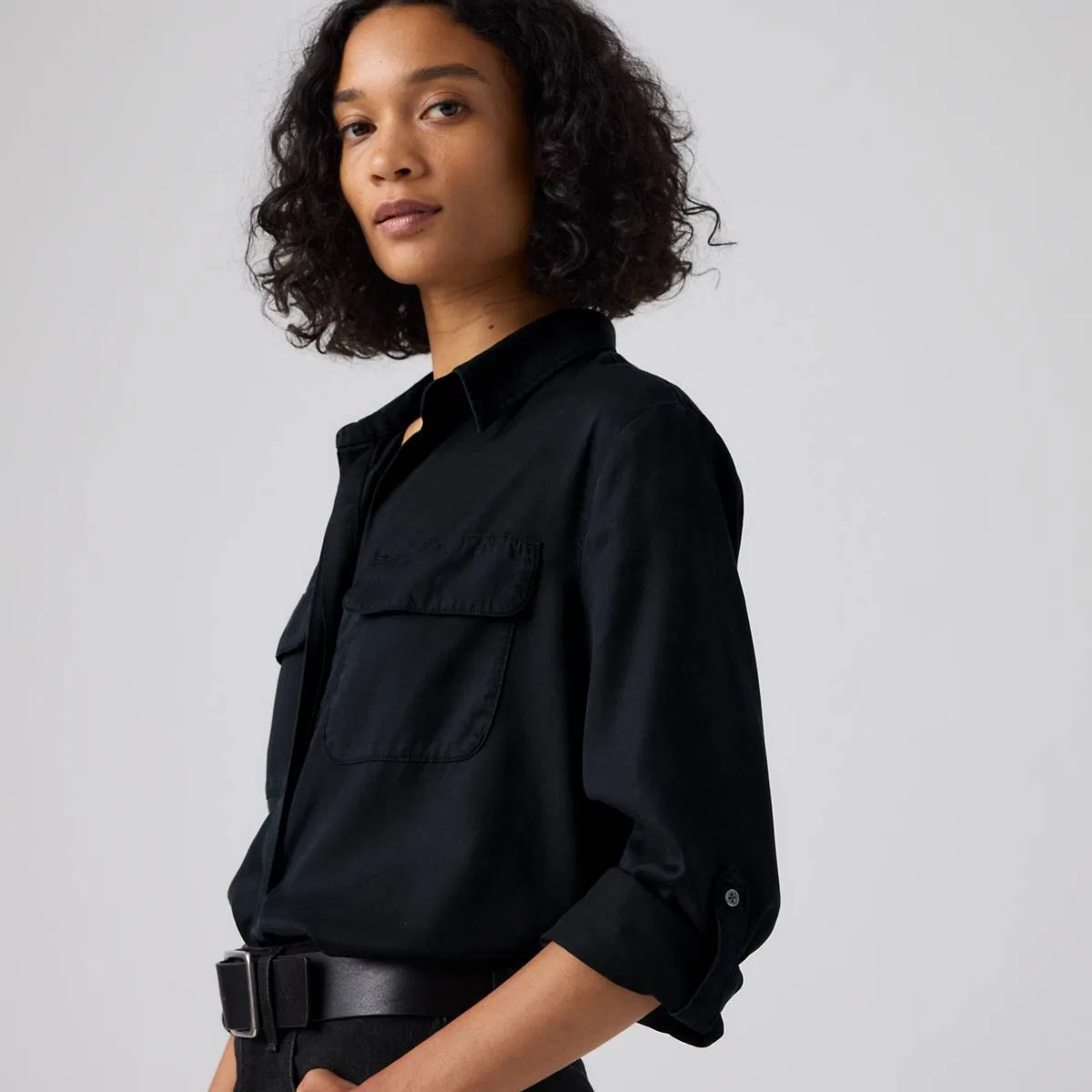 Рубашка на пуговицах Elane в стиле рабочей одежды Levi's, Anthracite Night - Black — фото 2