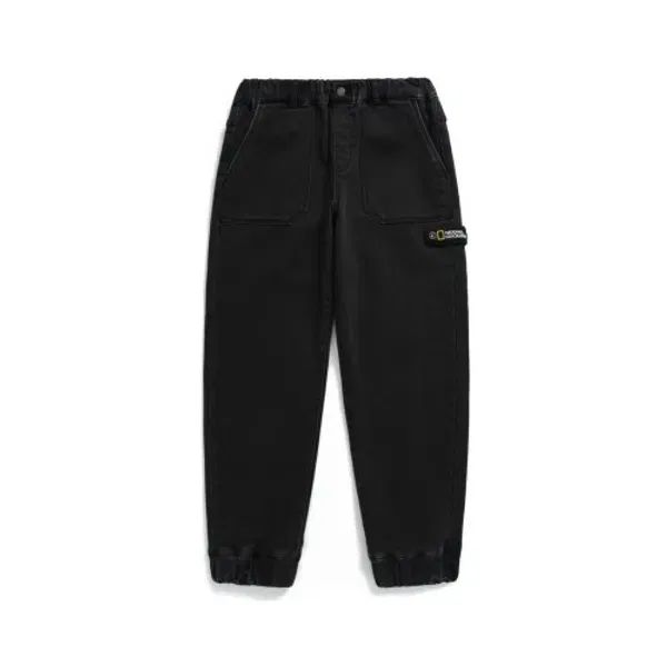 Джинсовые комфортные джоггеры, K234Upt980, National Geographic Kids, темно-серый