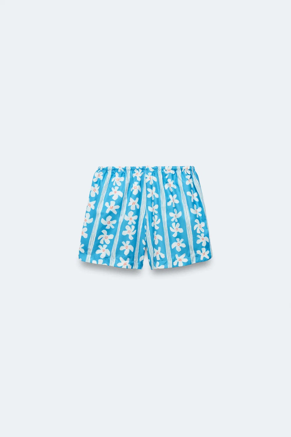 Плавки Bermuda с цветочным принтом, размер 2-14 лет / Лимитированная серия ZARA, Light Blue — фото 2
