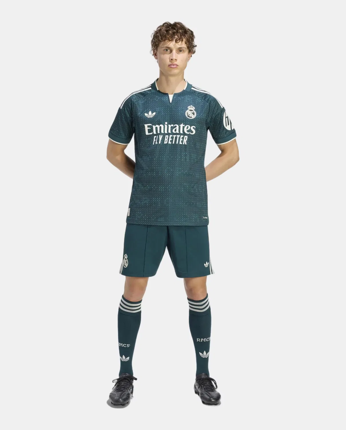Мужская футболка, 2ª Equipación Authentic Real Madrid CF 2026-2027, adidas, зеленый — фото 3