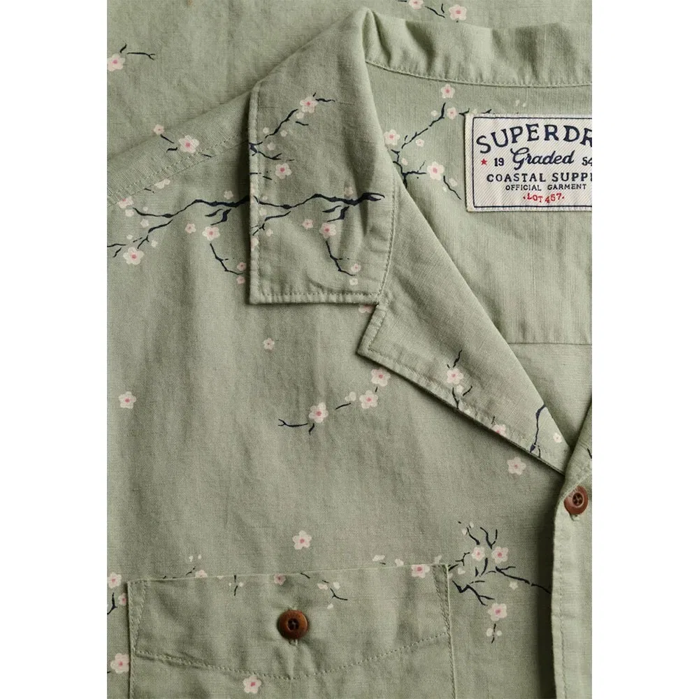 Футболка с принтом Superdry, зеленый — фото 4