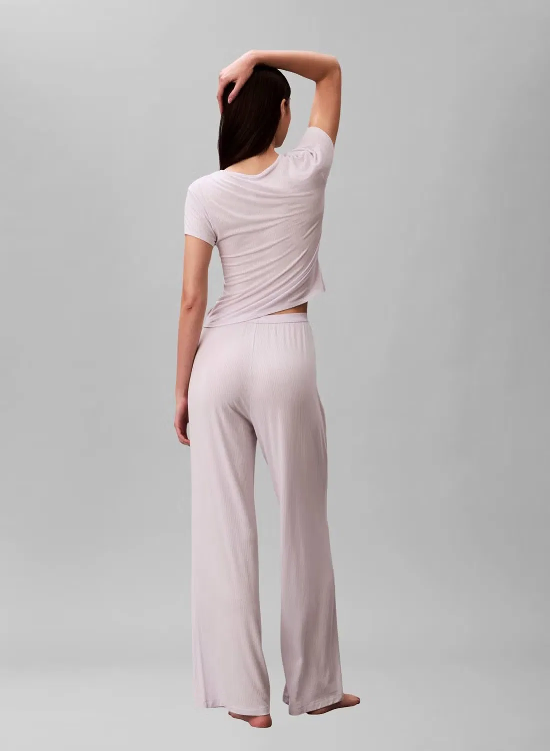 Пижамные брюки мягкие из модала Calvin Klein, сиреневый — фото 3