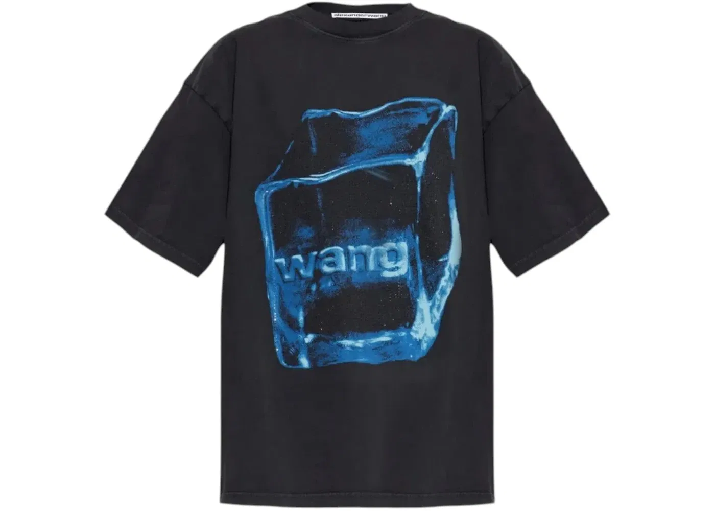 Женская футболка с принтом Hotfix Graphic Tee Alexander Wang, Washed Black