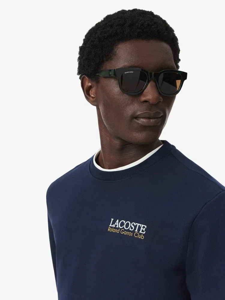 Свитшот мужской с графическим принтом, Roland Garros LACOSTE, Navy — фото 2
