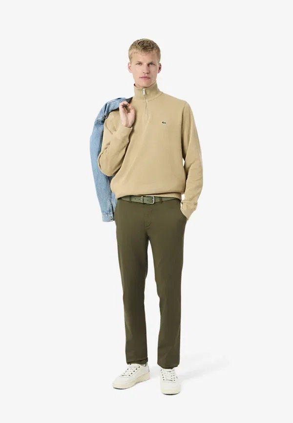Брюки чиносы Lacoste, зеленый — фото 4