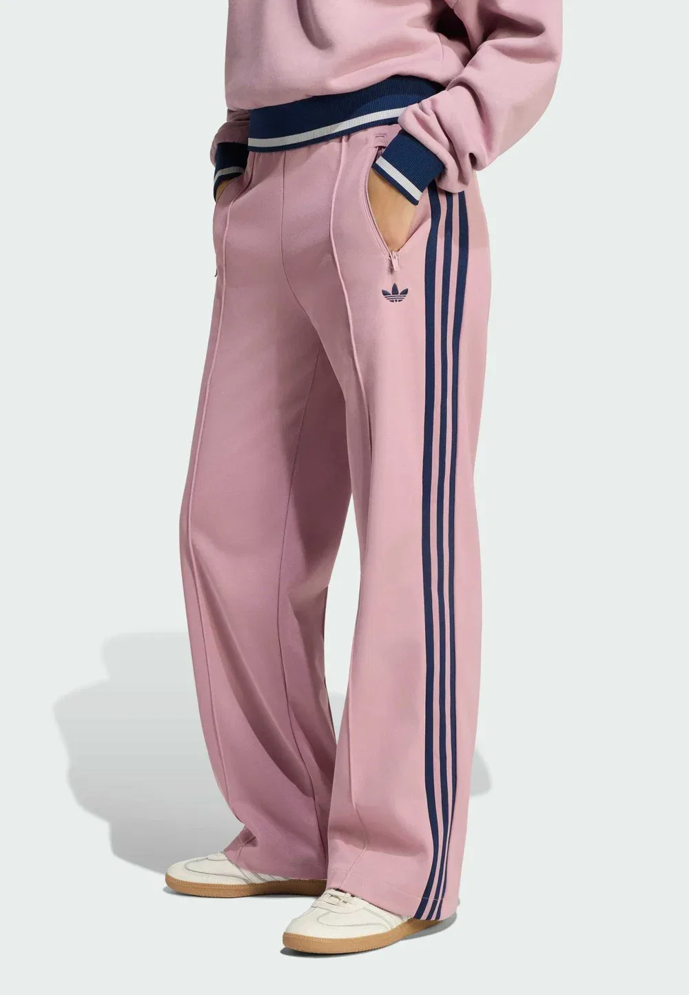 Классические спортивные штаны - брюки от спортивного костюма Adidas Originals, Magic Mauve Night Indigo