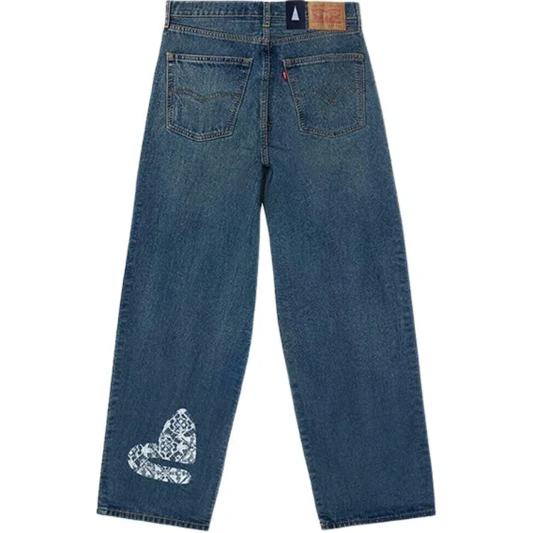 Джинсы унисекс свободного кроя Levis, Blue — фото 3