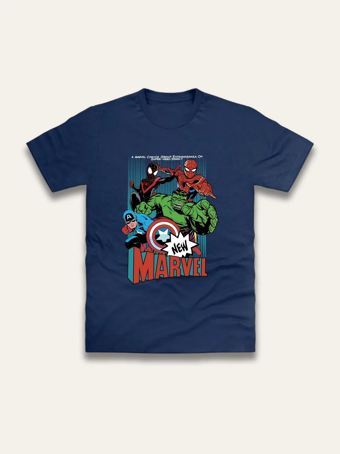Футболка с принтом Marvel Brand Threads, синяя