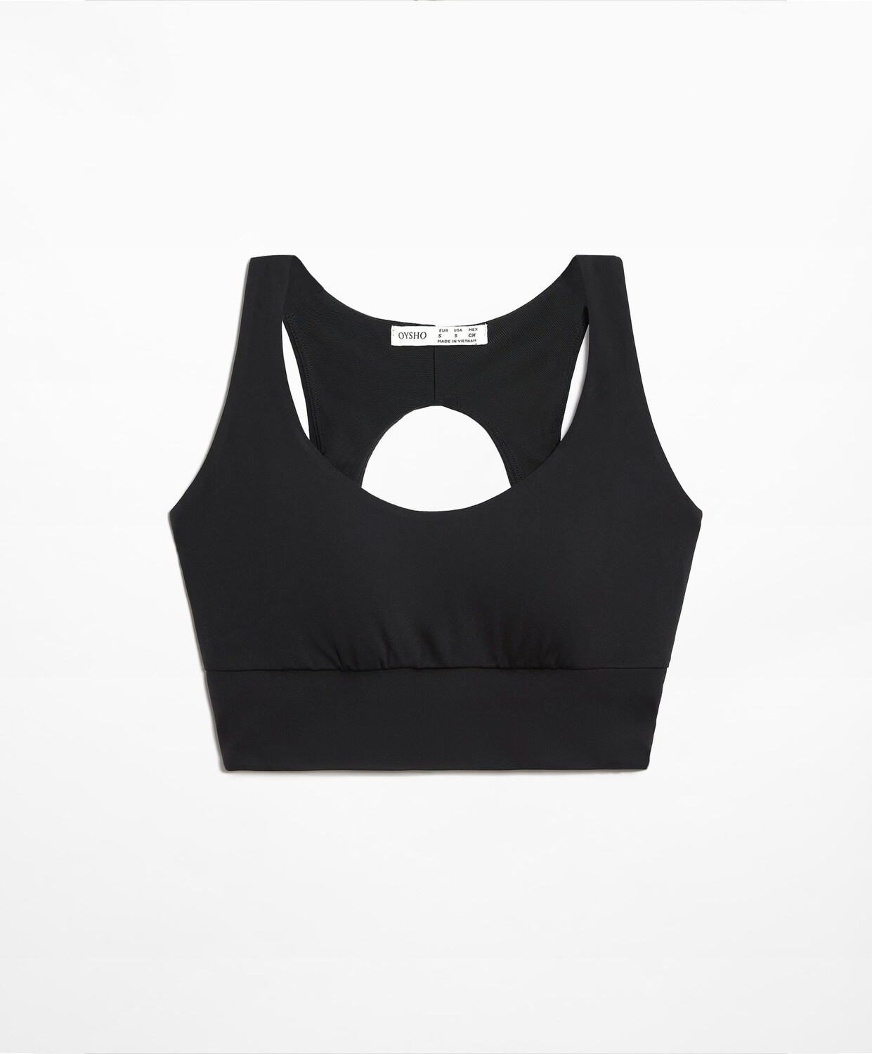 

Спортивный бюстгальтер Oysho Comfortlux, черный