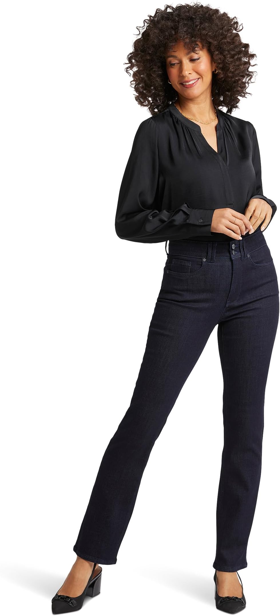 

Джинсы NYDJ High-Rise Marilyn Straight in Magical, цвет Magical
