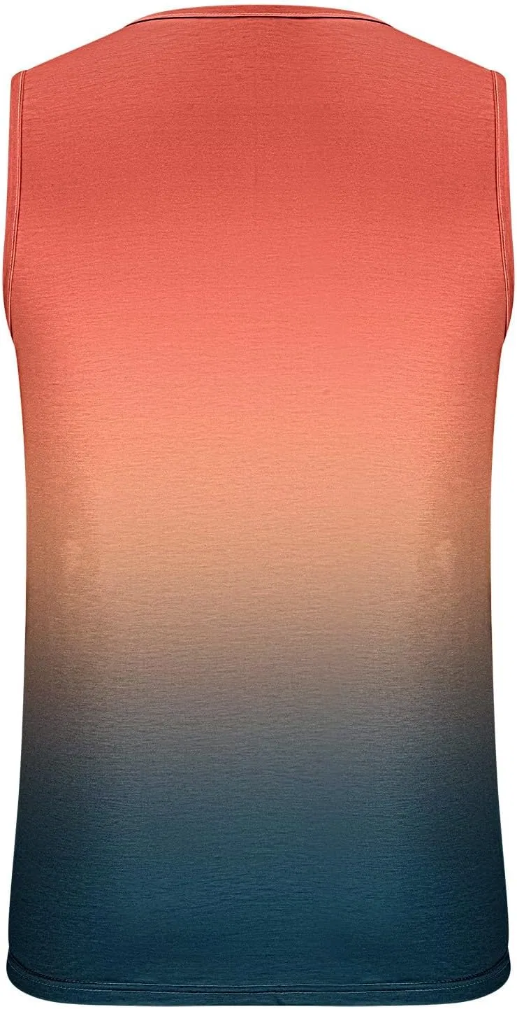 Мужская майка-топ градиент Muscle Workout Tee, Orange — фото 4