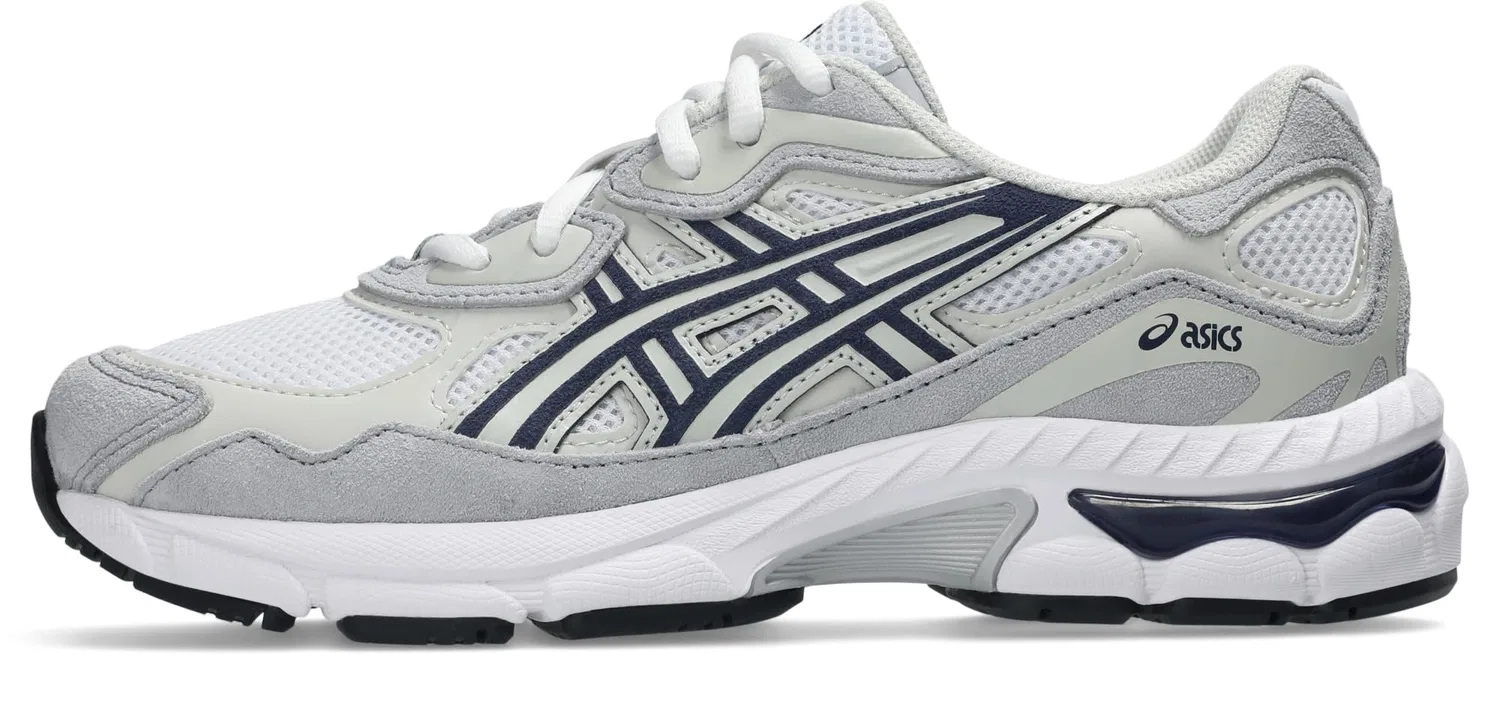 Детские кроссовки для мальчиков с технологией GEL Gel-nyc Gs ASICS, White Lake Grey