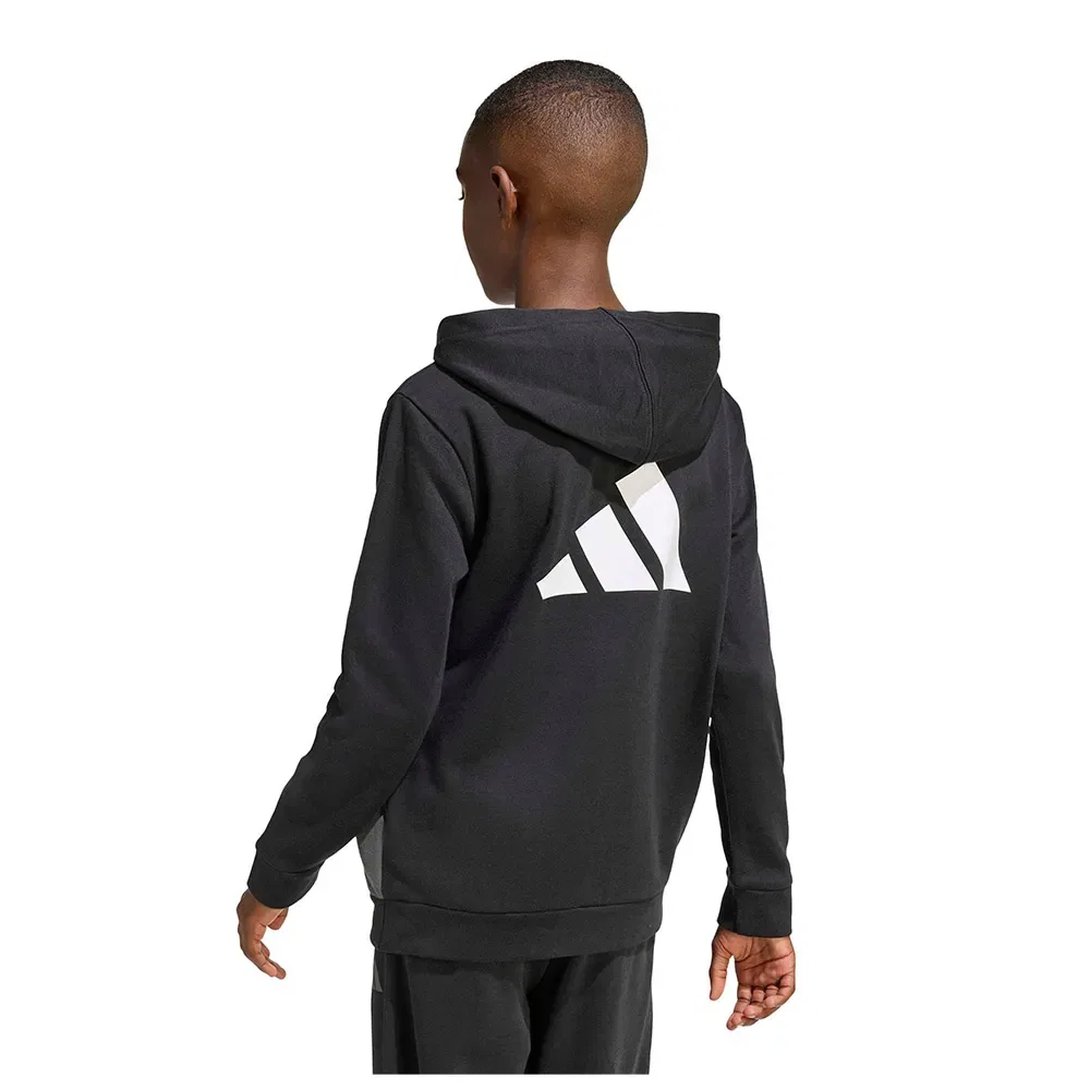 Худи флисовое Color Block Adidas, черный
