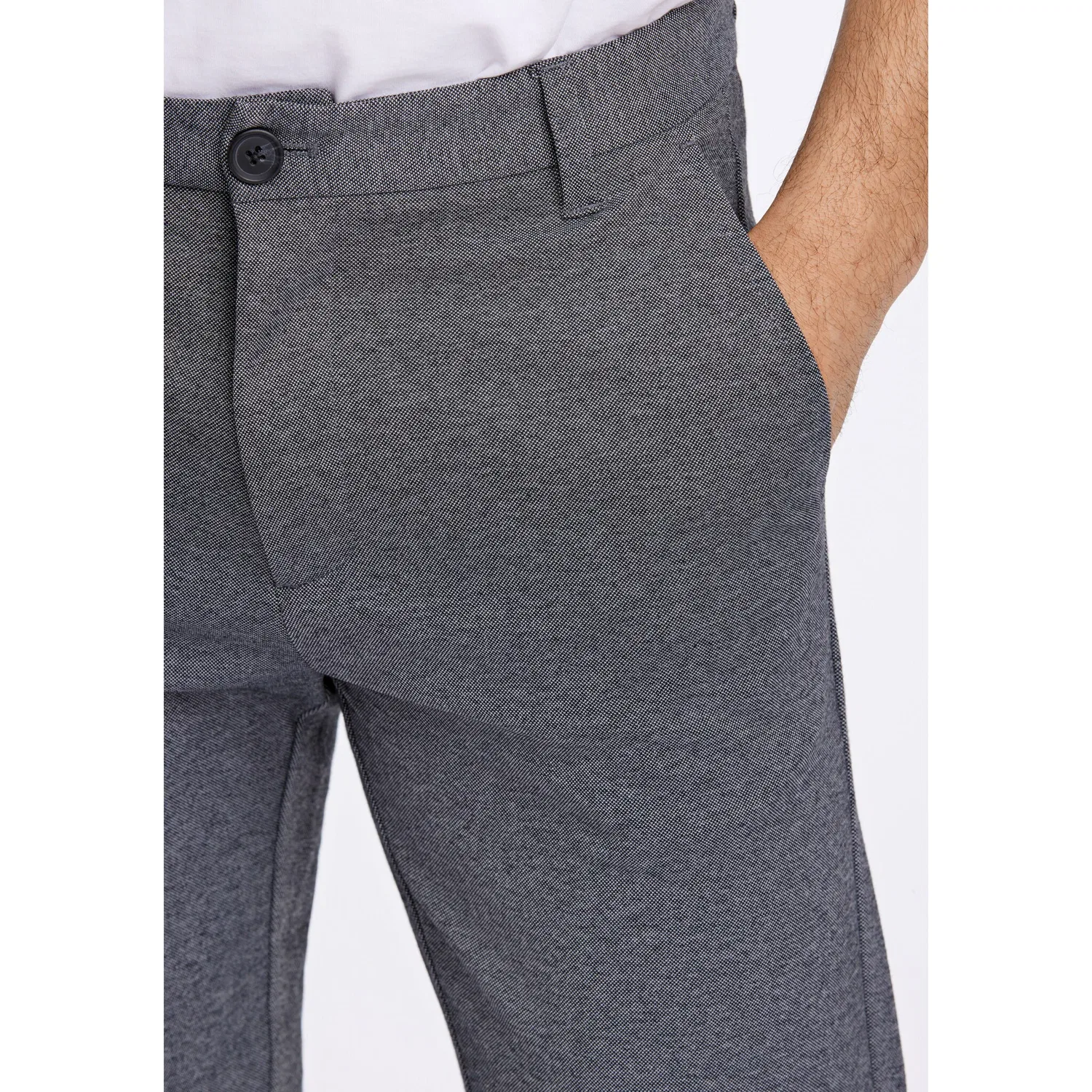 Детские брюки из стрейч-ткани Slim Fit Lindbergh, Grey Mix — фото 3