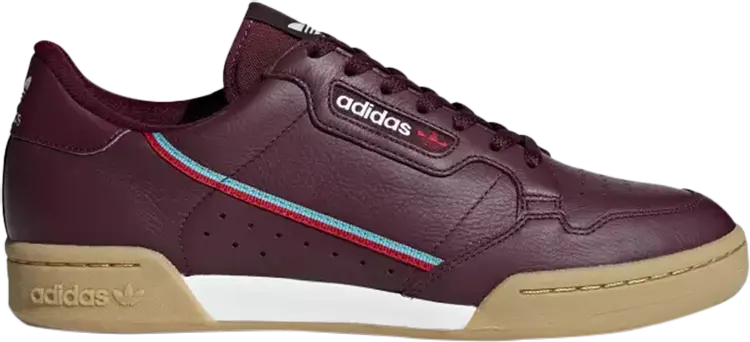 

Кроссовки Adidas Continental 80 'Maroon', красный
