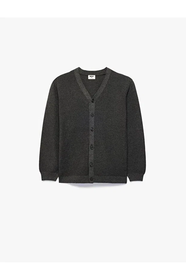 Детский кардиган с длинным рукавом Koton, Anthracite