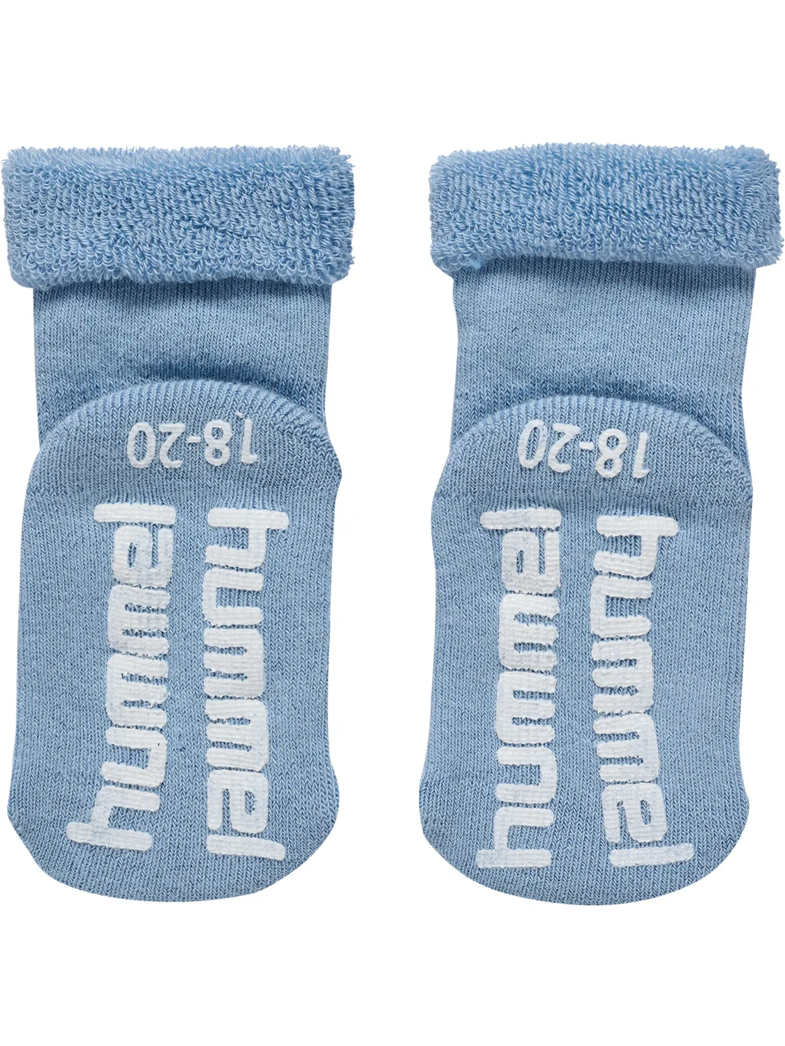 Детские носки с противоскользящими деталями Hmlmini Hummel, Wolkiges Blau — фото 2