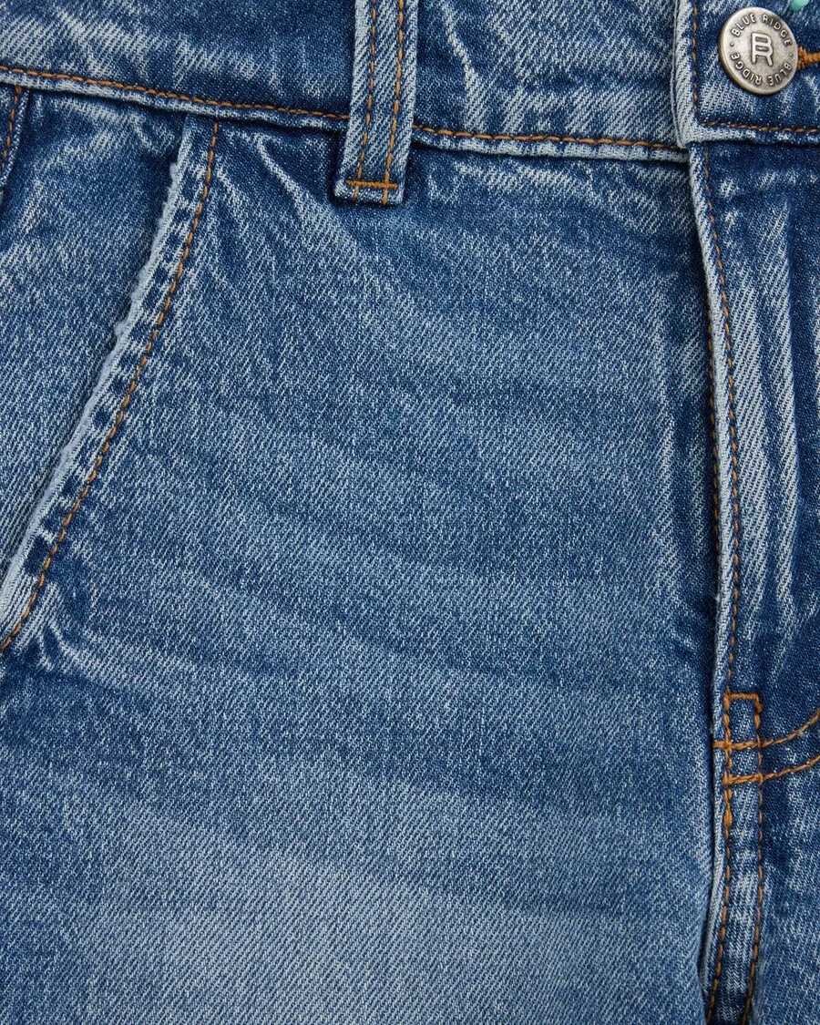 Джинсы WE Fashion Baggy Jeans синего цвета — фото 3
