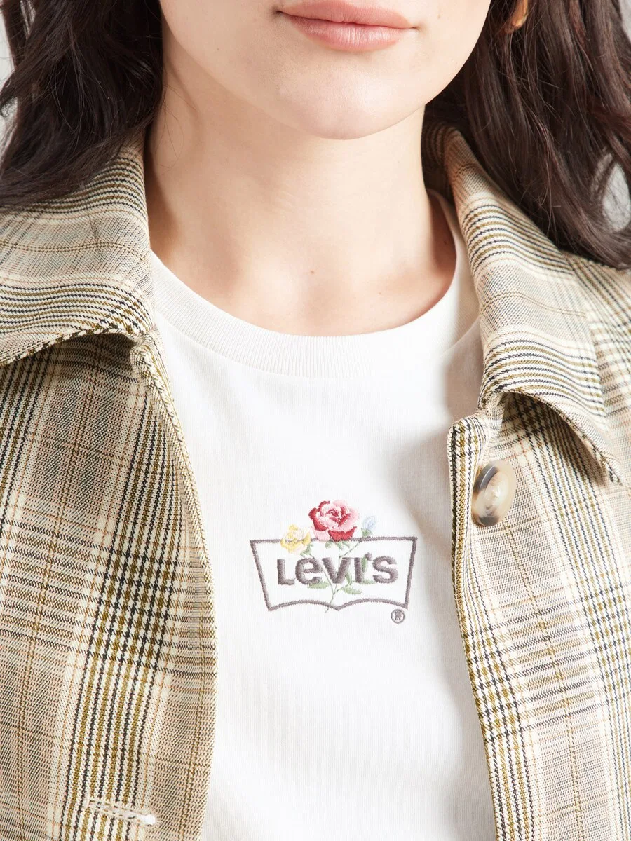 Футболка LEVI'S 'The Perfect' белого цвета — фото 2