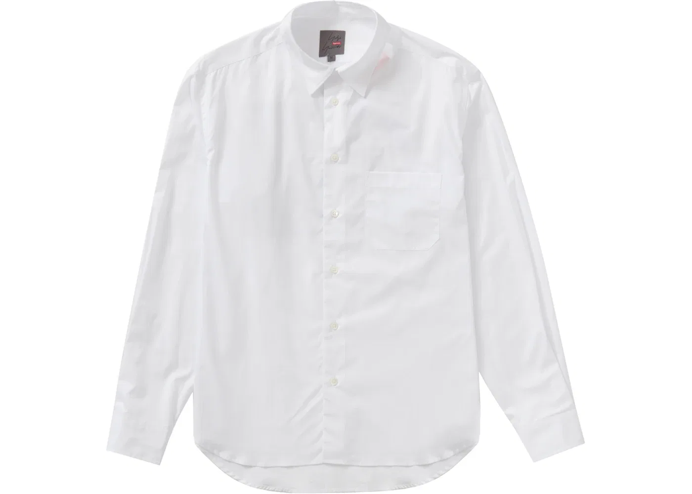 Мужская рубашка с длинным рукавом Supreme Yohji Yamamoto Shirt, White — фото 2