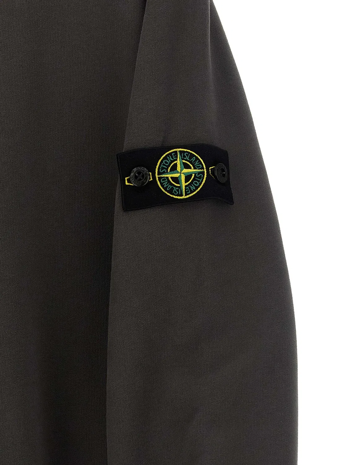Джемпер с логотипом-значком Stone Island Junior, серый — фото 3